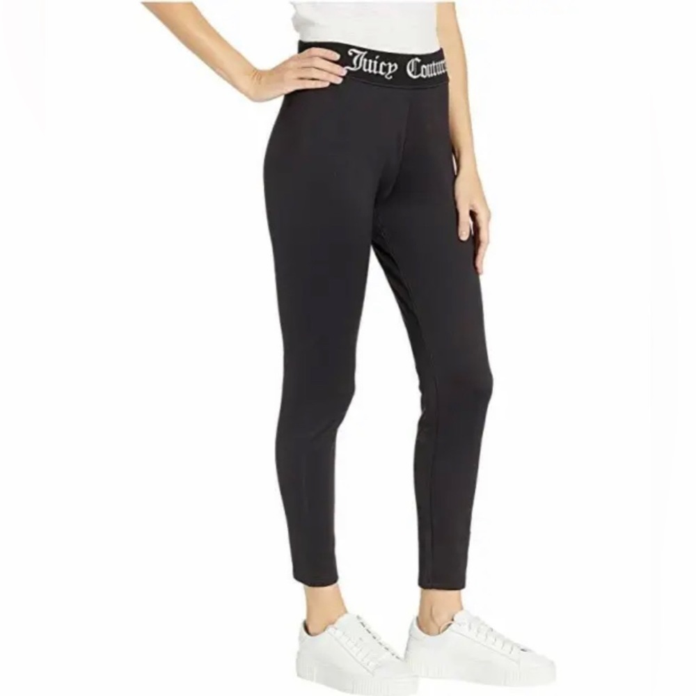 juicy Couture Track Pants Brushed Back Leggings Old English Font - Picture 3 of 4